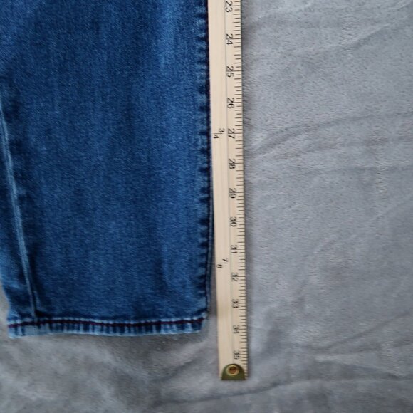 True Religion Jeans Mens 40x34 Blue Rocco Relaxed Skinny Whiskered Stretch - Picture 6 of 16